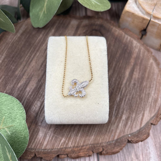 Sterling Fleur De Lis Necklace