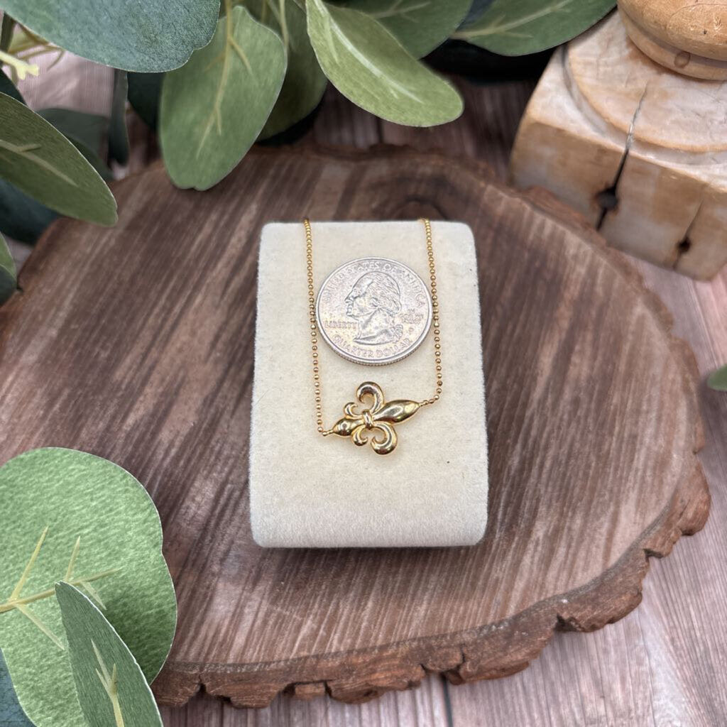 Sterling Fleur De Lis Necklace