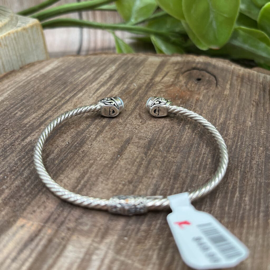 Sterling & 18k Pearl Cuff