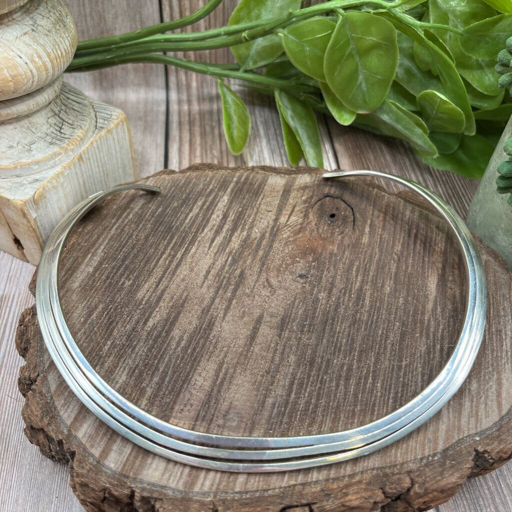 Sterling Triple Layer Collar