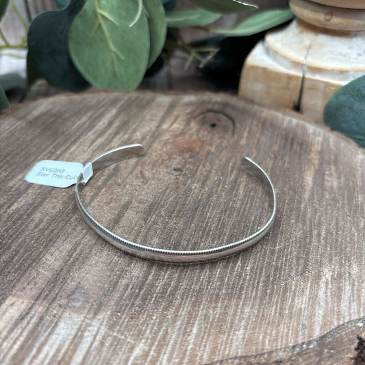 Sterling Silver Thin Cuff