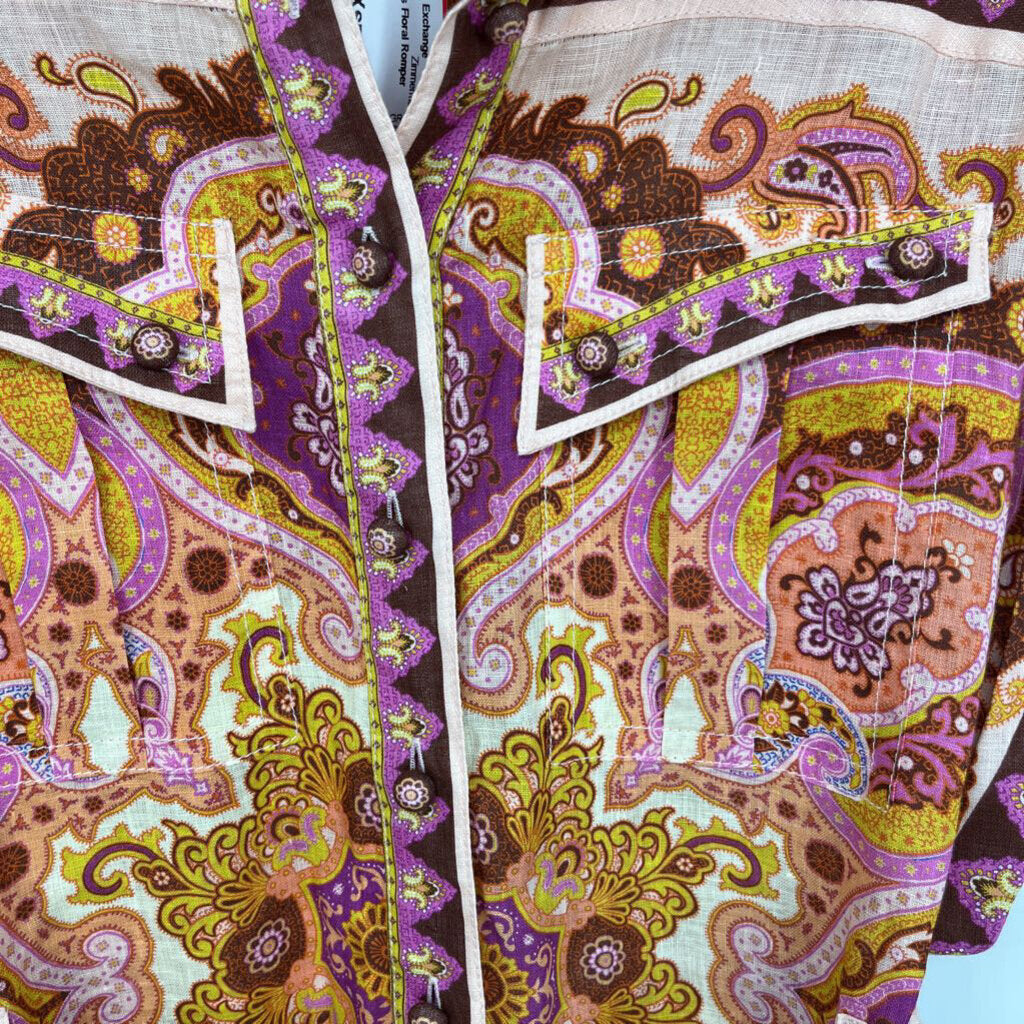 Zimmerman S/s Floral Romper