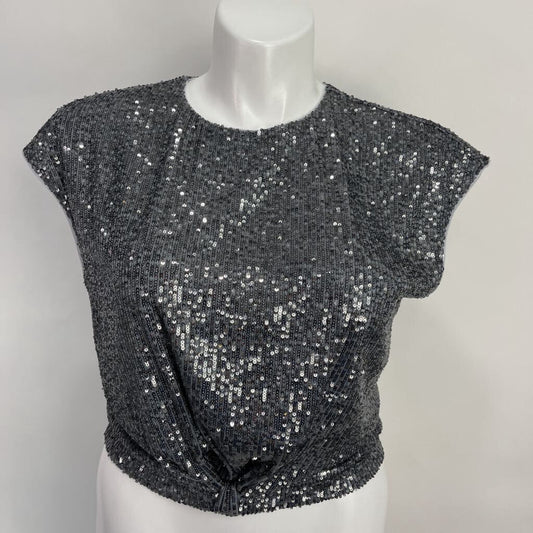 Loft S/s Sequin Shirt