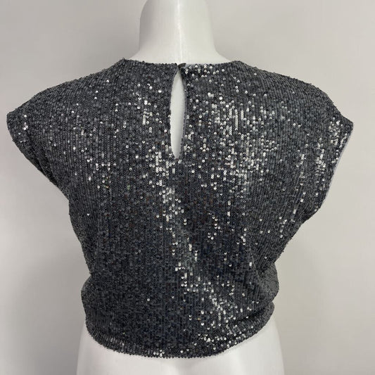 Loft S/s Sequin Shirt