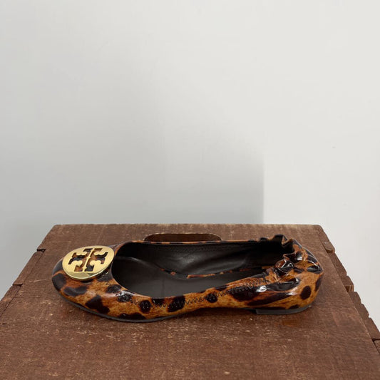 Tory Burch Animal Print Flats