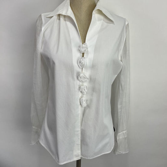 Anne Fontaine L/Sheer Slv Blouse