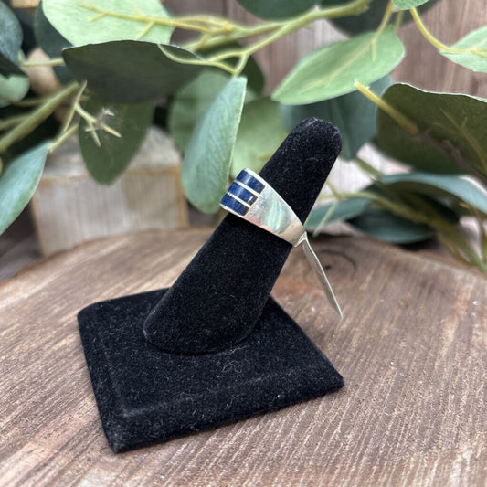 Sterling Lapis Ring