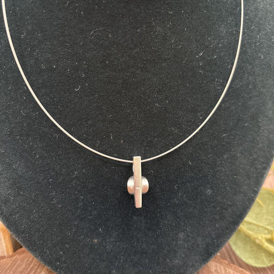 James Avery Sterling CZ Pendant Necklace