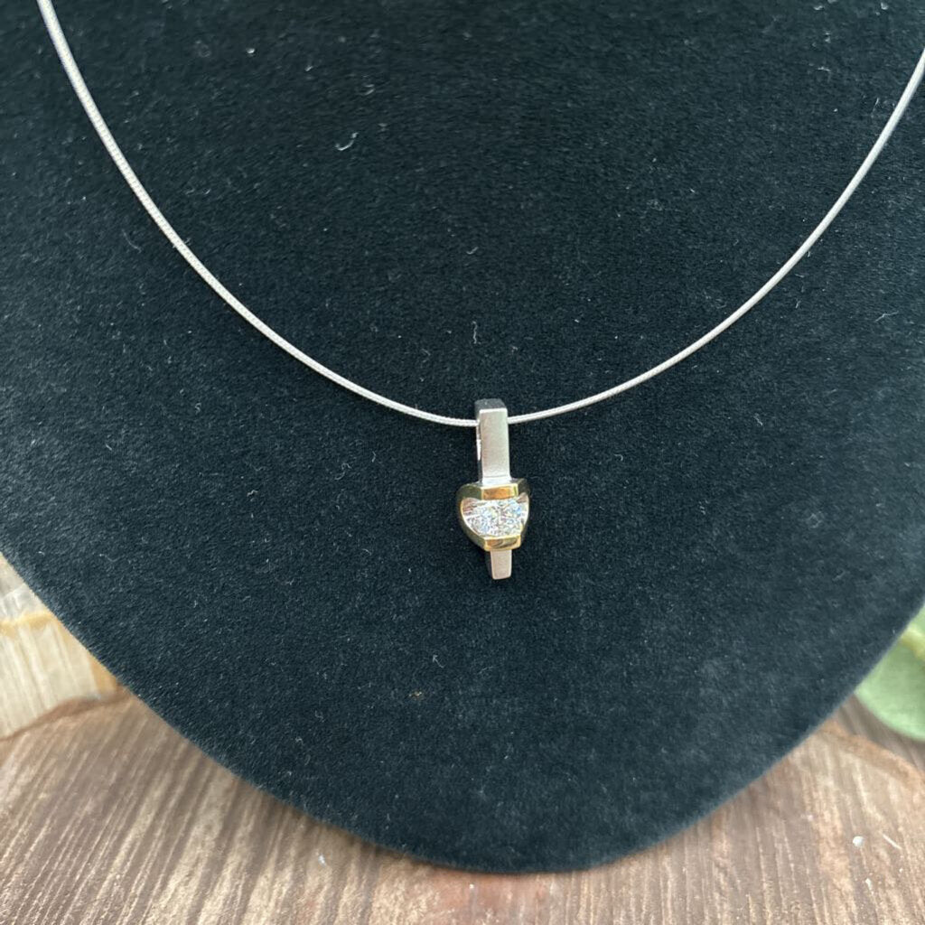 James Avery Sterling CZ Pendant Necklace