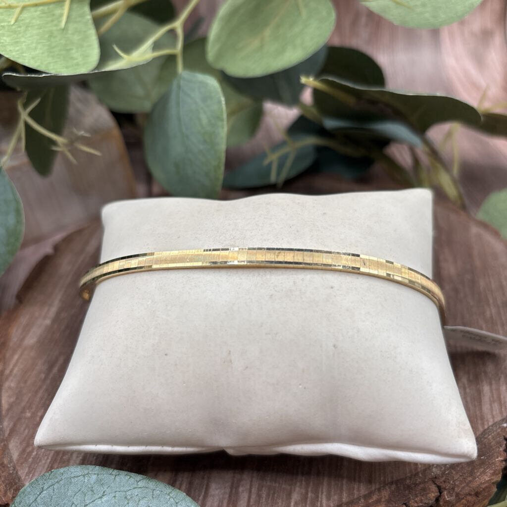 14k Gold Omega Bracelet