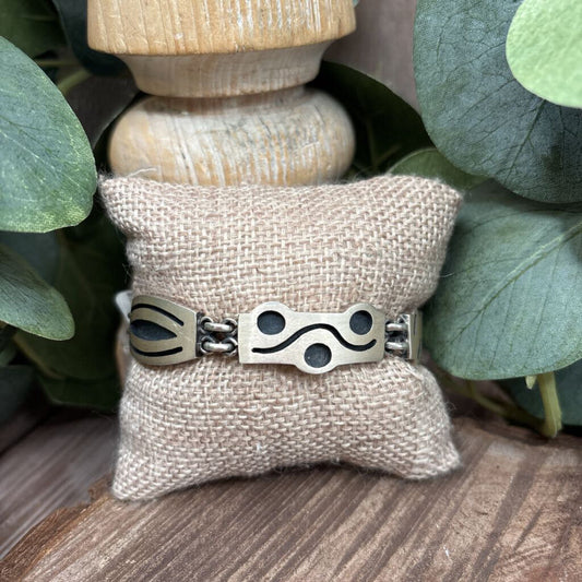 Sterling Oxidized Bracelet
