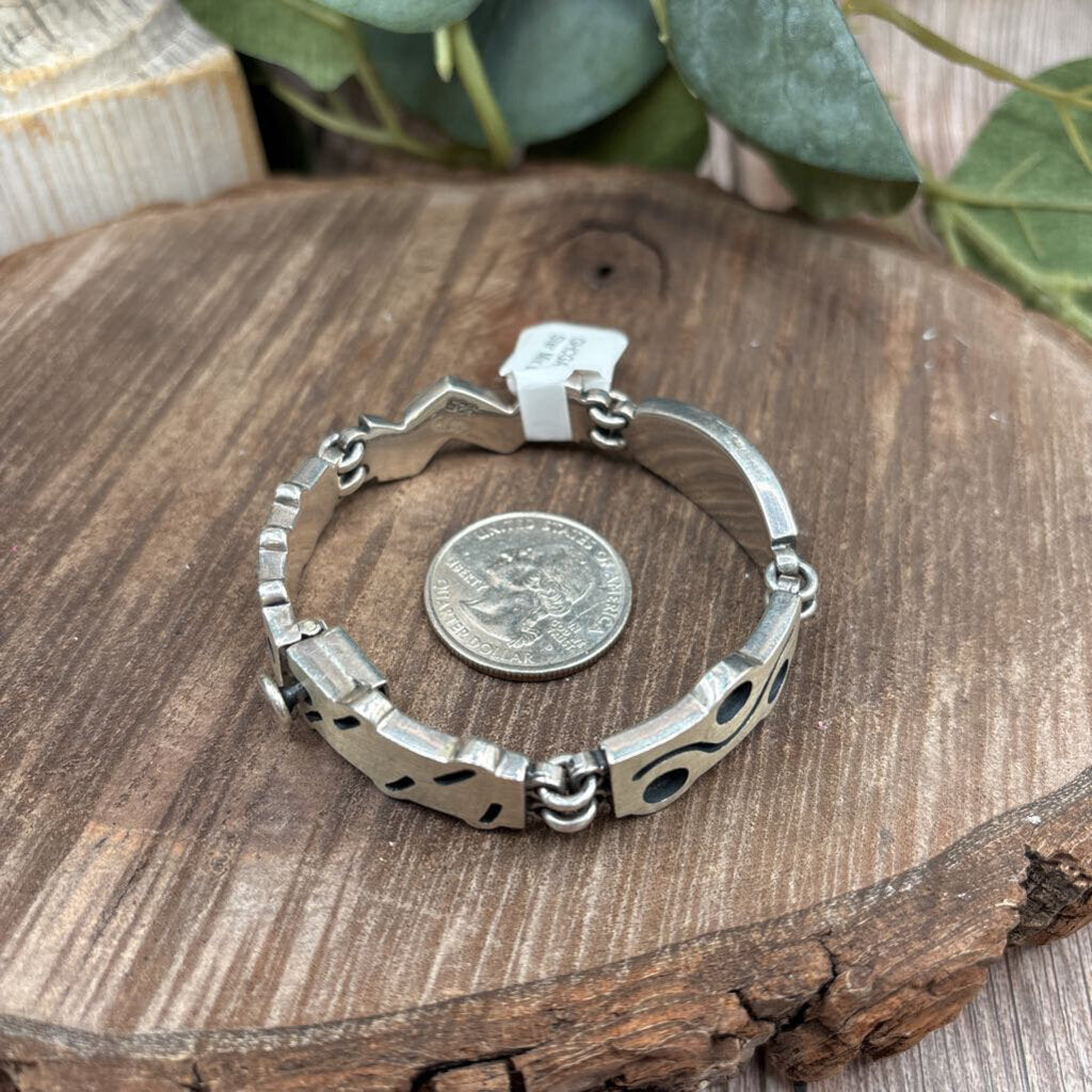 Sterling Oxidized Bracelet