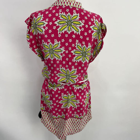 Suno S/s Floral Silk Mini Dress