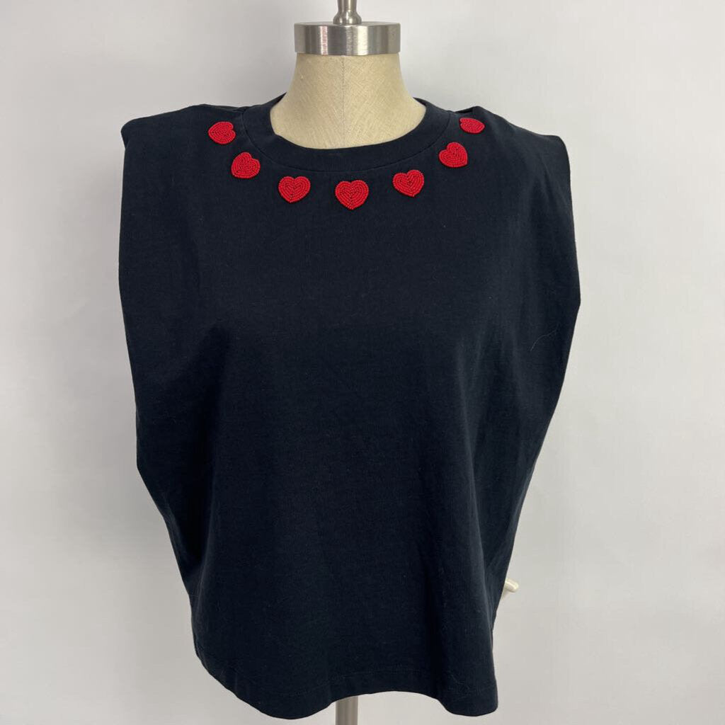 Farm Slvls Beaded Hearts Shirt