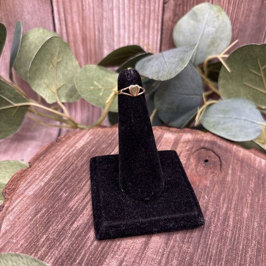 10k Gold Heart Childrens Ring