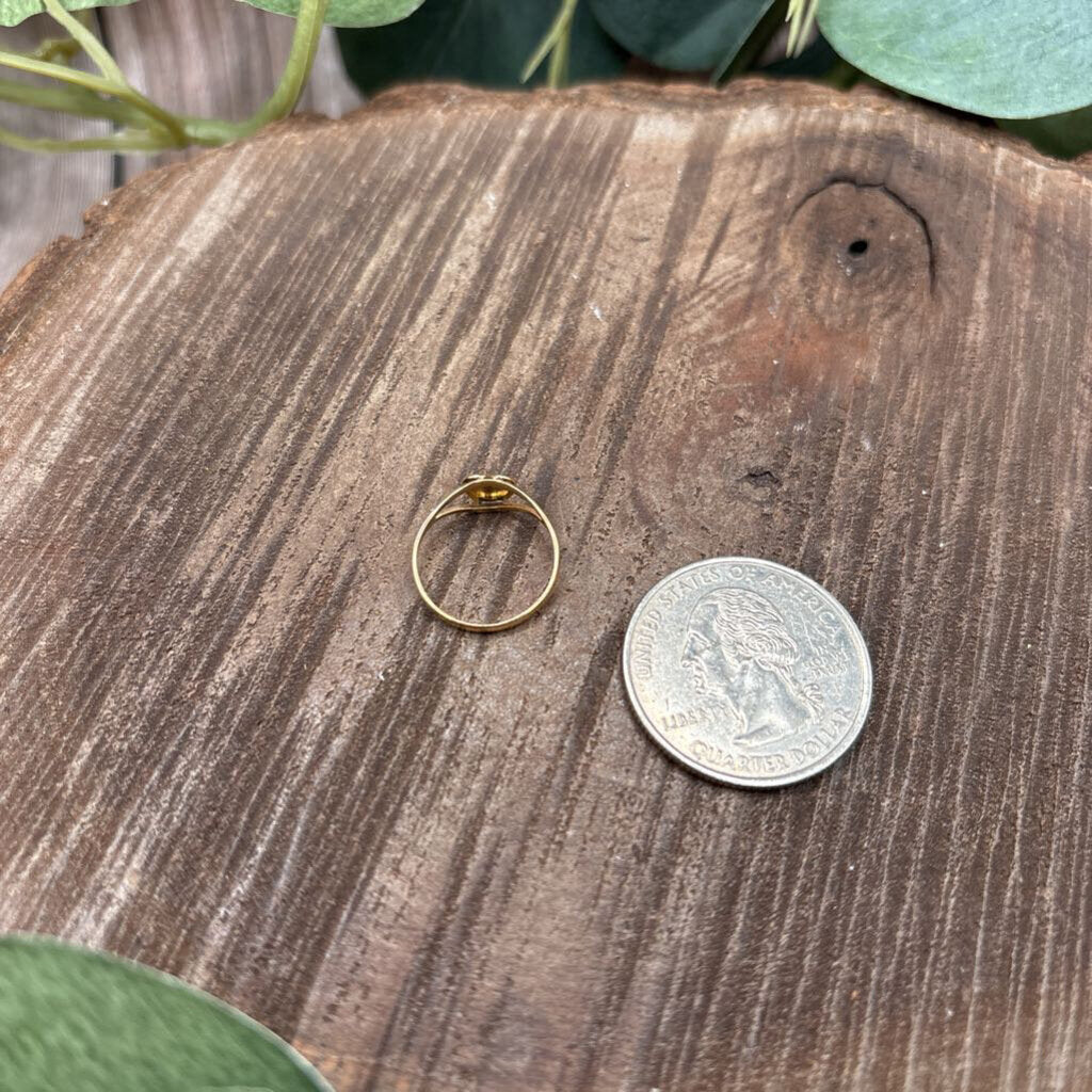 10k Gold Heart Childrens Ring