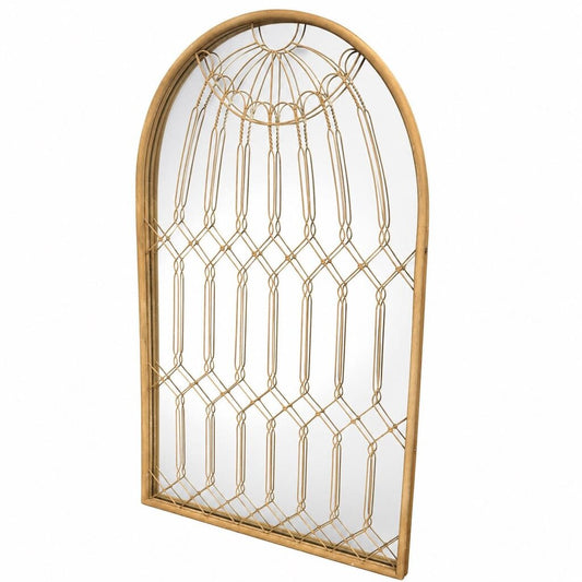 Heavy Arched Lattice Look Mirror