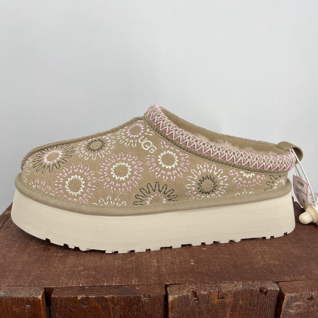 Ugg Embroidered Suede Slippers