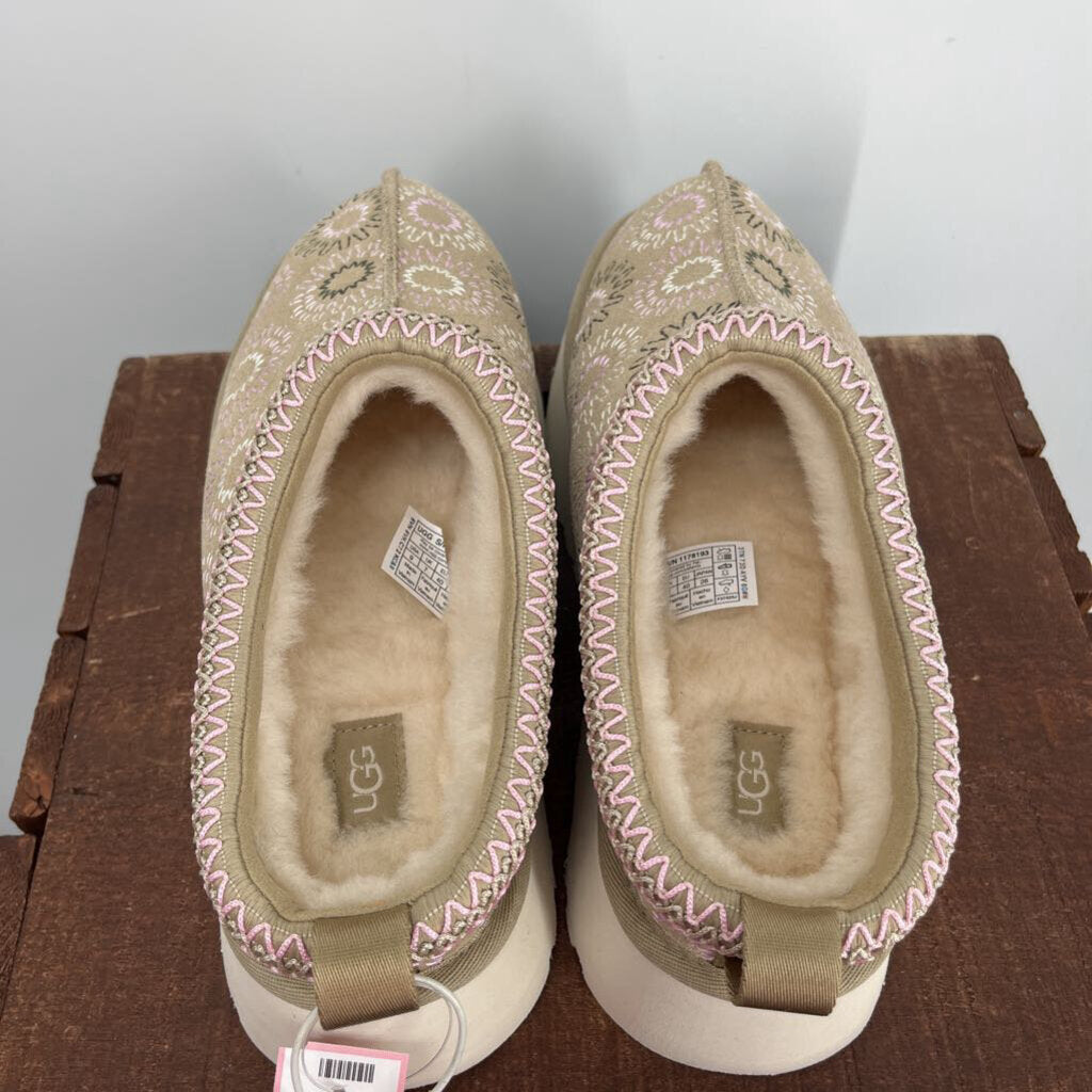 Ugg Embroidered Suede Slippers