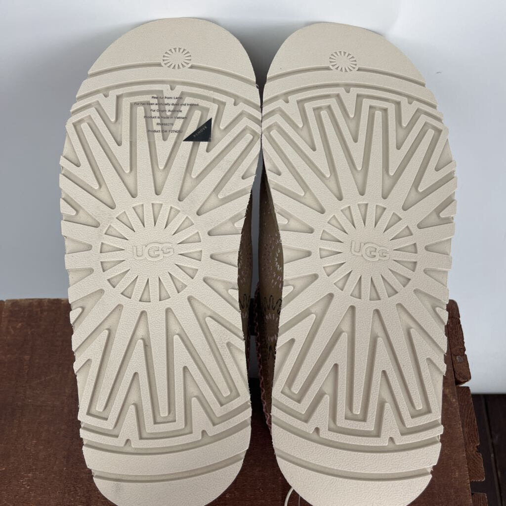 Ugg Embroidered Suede Slippers