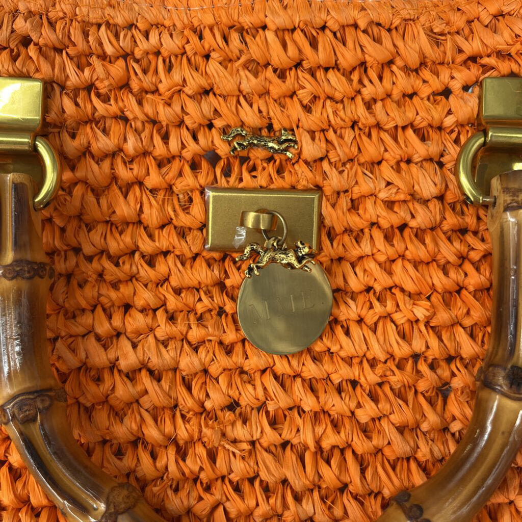 MME.MINK Raffia Satchel AS IS