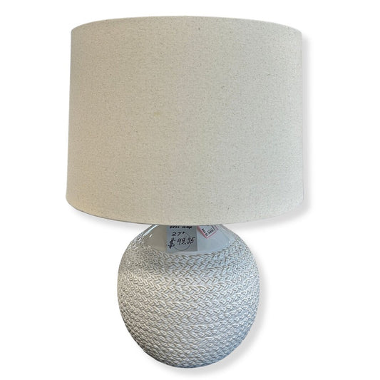 Ceramic Knit-Look Base Lamp
