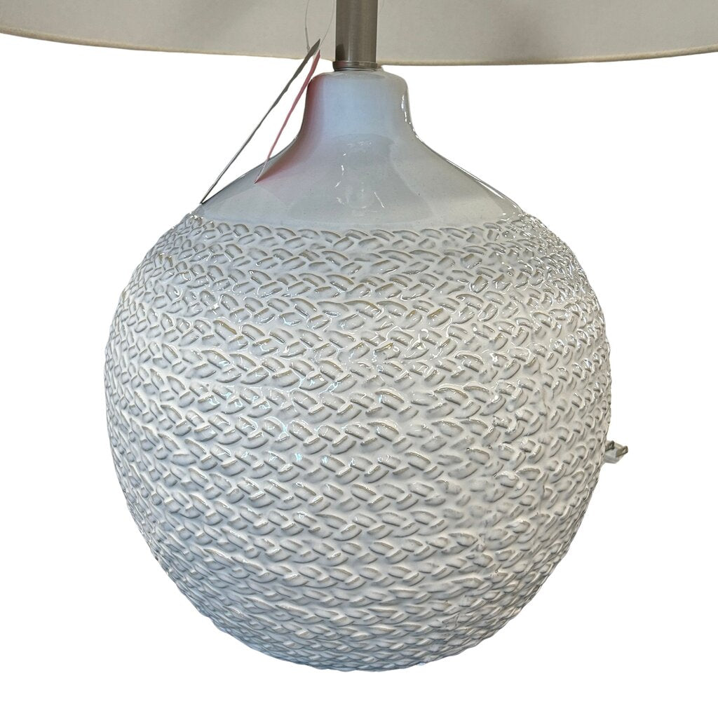 Ceramic Knit-Look Base Lamp