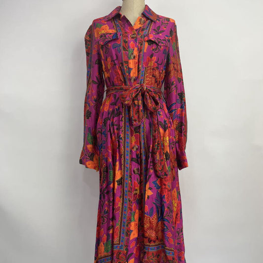 Farm Rio L/s Floral Dress