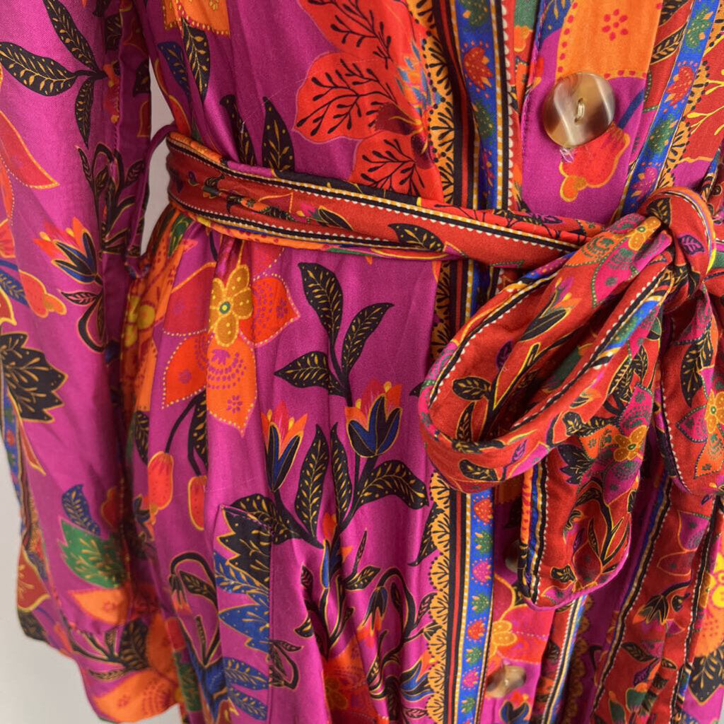 Farm Rio L/s Floral Dress