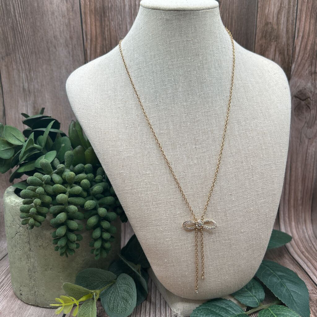 Kate Spade Pave Bow Necklace