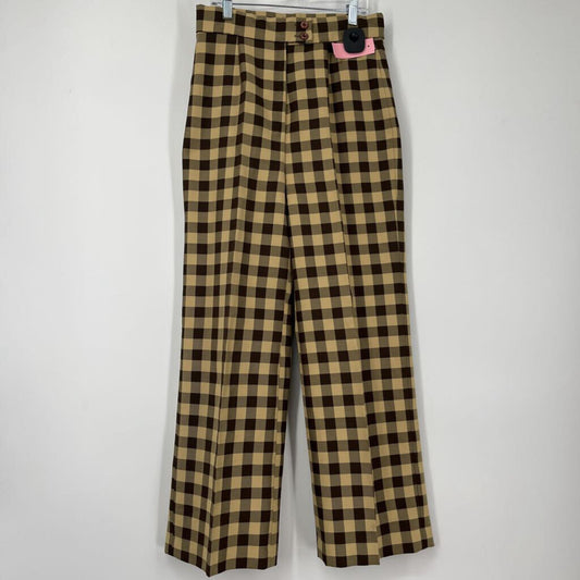 Plaid Wide Leg Pants