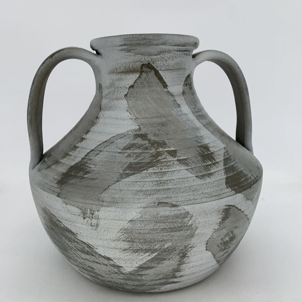Hand Brushed Pot w Handles