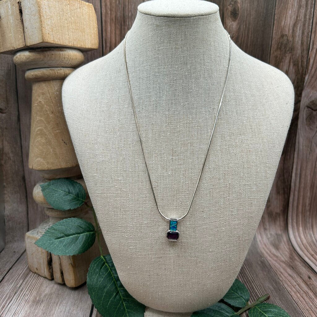Sterling Gem Necklace