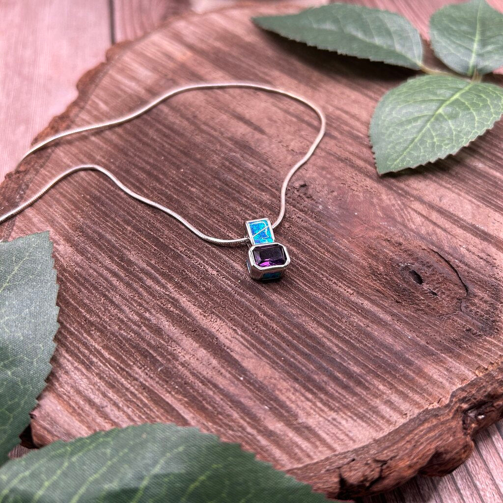 Sterling Gem Necklace