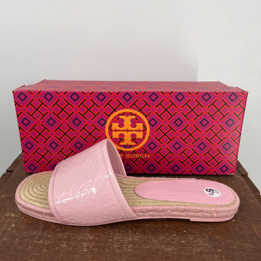 Tory Burch Mono Gram Espadrille Slides