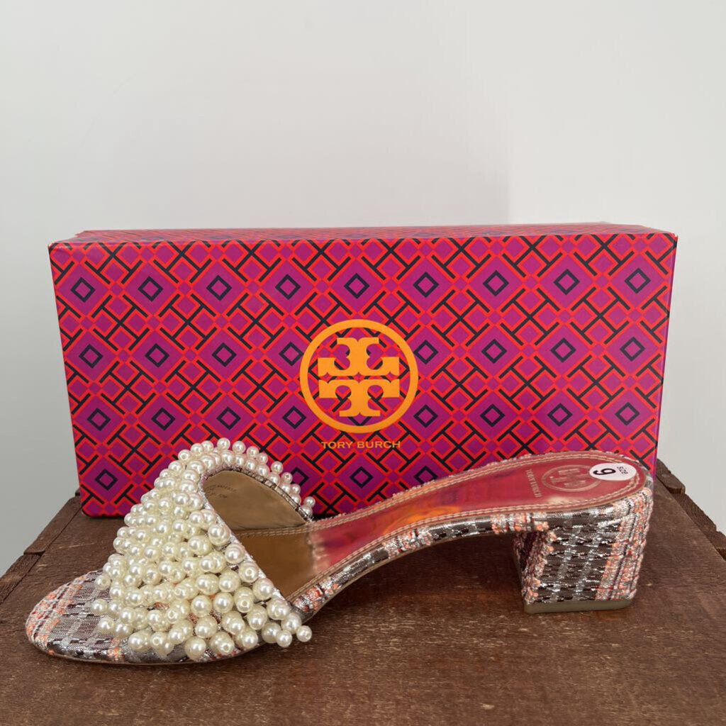 Tory Burch Tatiana Pearl Satin Slides