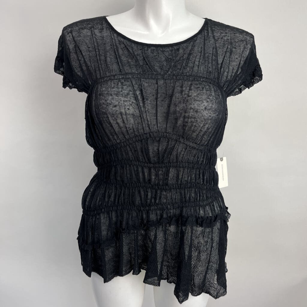 Anthropologie S/s Mesh Shirt