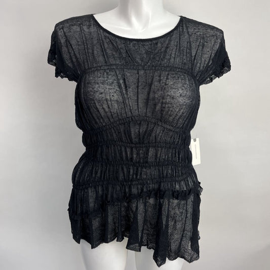 Anthropologie S/s Mesh Shirt