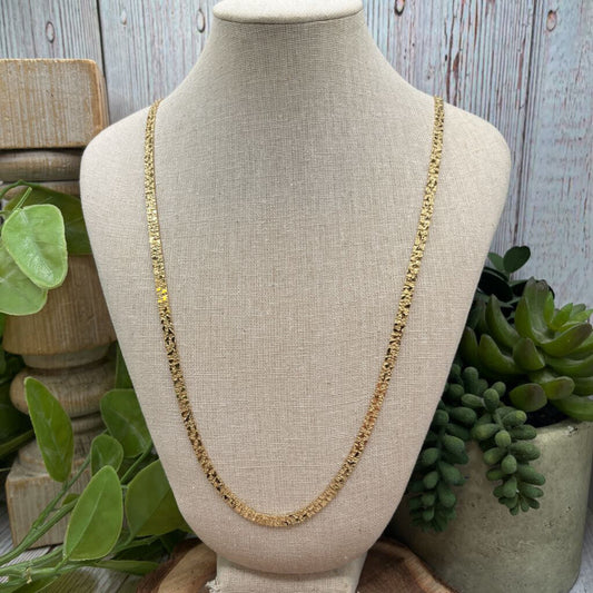 Textured Chain Necklace