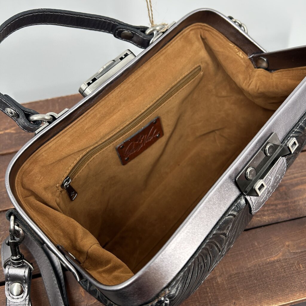 Patricia Nash Metallic Satchel