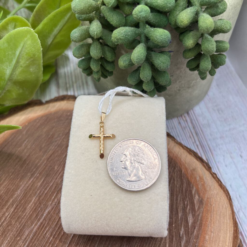 14k Gold Cross Pendant