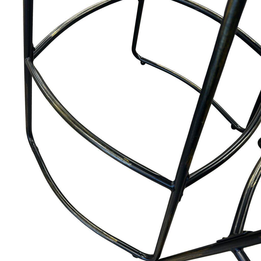 Wooden Seat Swivel Bar Stool Set