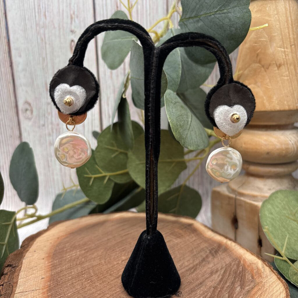 Coin Pearl Earrings