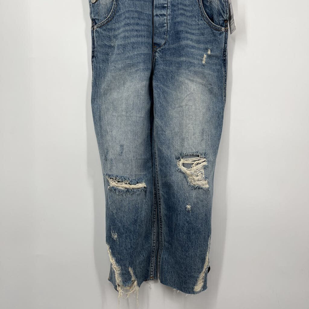 FP Distressed Over-Alls