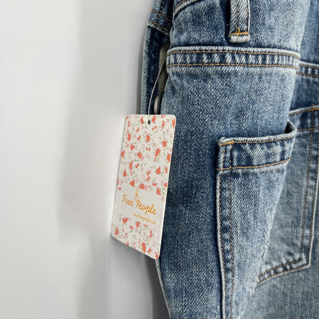 FP Distressed Over-Alls
