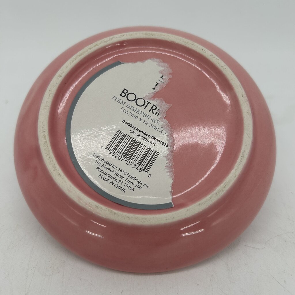 Ceramic Cowboy Boot Ring Dish
