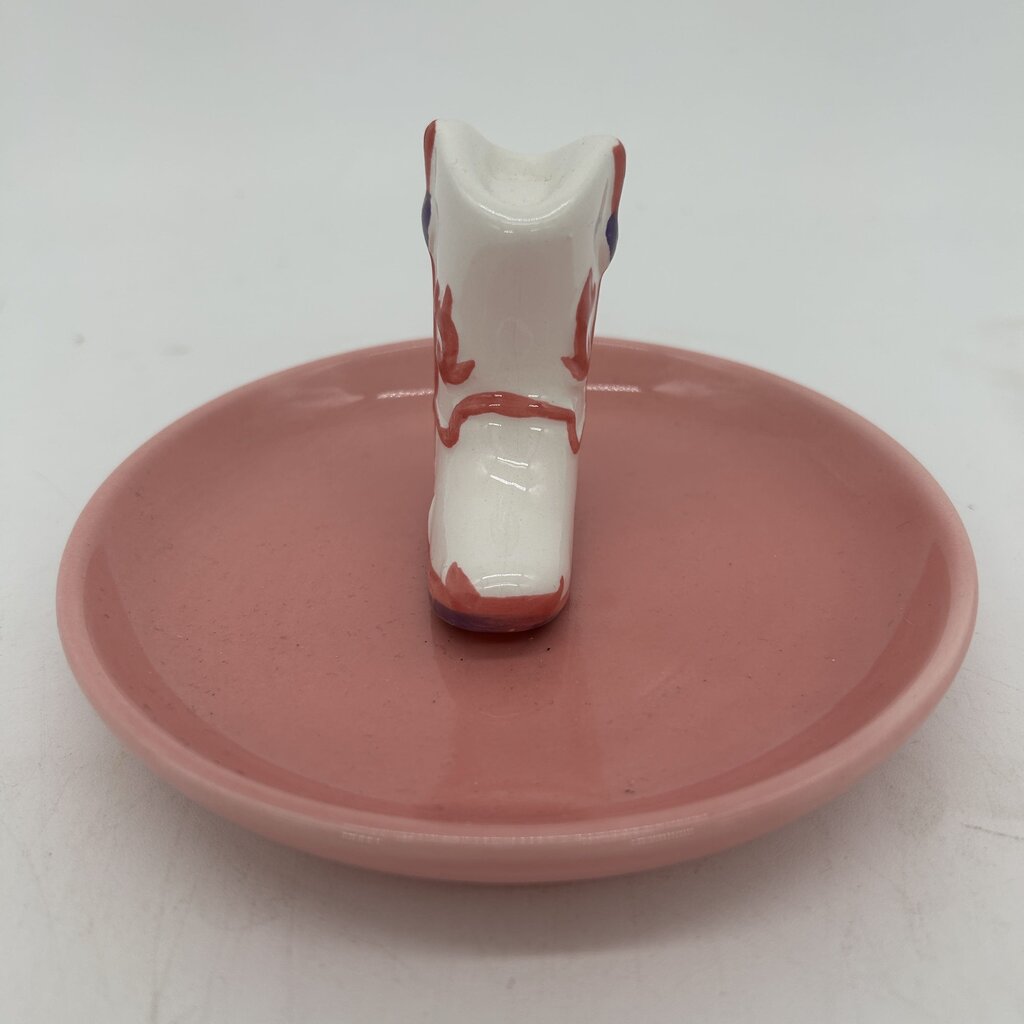Ceramic Cowboy Boot Ring Dish
