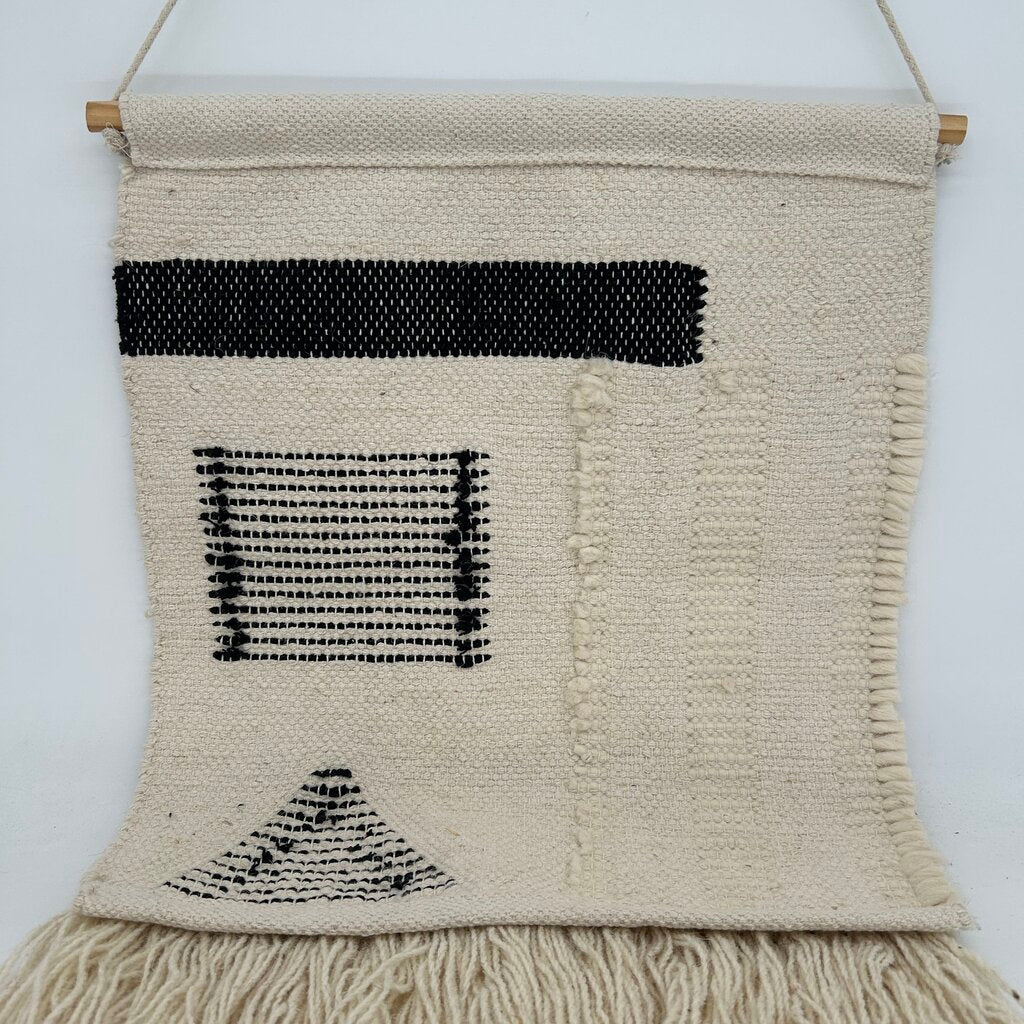 Geometric Knit Wall Hanging