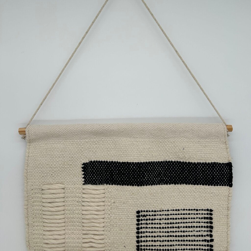 Geometric Knit Wall Hanging