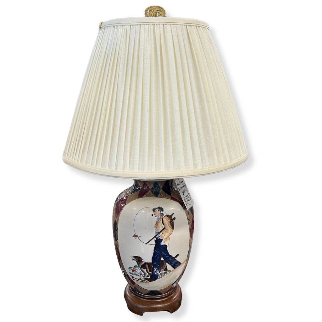 VTG Hunting Scene Lamp